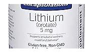Pure Encapsulations Lithium Orotate 5 mg - Brain Support Supplement - with N-Acetyl-L-Cysteine (NAC) for Memory & Brain Behavior* - Gluten Free & Non-GMO - 90 Capsules