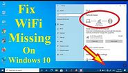 Fix WiFi Not Showing in Settings On Windows 10 Fix Missing WiFi - Howtosolveit