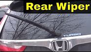 How To Replace A Honda CR-V Rear Wiper Blade-Tutorial