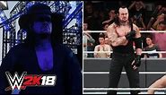 WWE 2K18 - UNDERTAKER DAYTIME ENTRANCE, PULLING DOWN THE STRAPS, FINISHERS & WINNING SCENE!