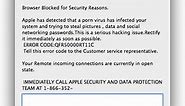 Remove "Apple Security Warning" Pop-up Scam [Virus Removal]