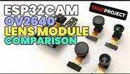 ESP32CAM | OV2640 LENS MODULE COMPARISON (ft. 120/160-degree wide-angle lens)