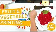 Easy Art For Kids: Fruit & Vegetable Printing
