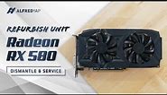 How to Dismantle & Clean PowerColor Red Dragon Radeon RX 580 - Refurbish Unit