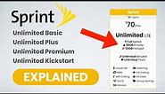 Sprint's Unlimited Data Plans - Explained! (2020)