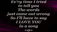 JIM CROCE - I'll Have To Say I Love You In A Song (Lyrics)