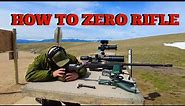 How to Zero a Rifle Scope at 100 Yards