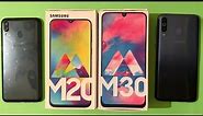 Samsung Galaxy M20 vs Samsung Galaxy M30 Android 10