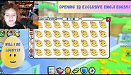 I hatched 70 Exclusive Emoji Eggs in Pet Sim 99!!
