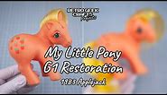 1983 My Little Pony G1 Applejack Vintage Toy Restoration - MLP Hasbro Toy Repair and Rehair