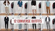 12 Ways to Style Converse Sneakers | Men’s Fashion | Outfit Ideas