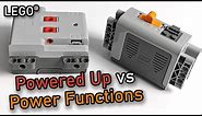 New LEGO Powered Up Battery Box vs LEGO Power Functions Battery Box | LEGO 42113 Bell Boeing V-22