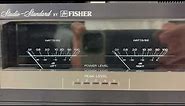 Vintage Fisher CA-800 Studio Standard Integrated Amplifier - Demo Test