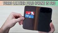 Torro iPhone 15 Pro Leather Folio Case