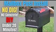 How to Easily Install a Mailbox Post: No Digging, No Concrete!