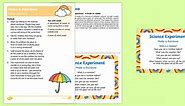 EYFS Make a Rainbow Science Experiment and Prompt Card Pack