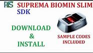 suprema biomini slim fingerprint scanner sdk