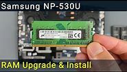 Samsung NP-530U3C RAM Upgrade and Installation Guide