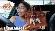 HERMES BIRKIN 25cm GOLD | WHAT’S IN MY BAG feat BABALABAGS