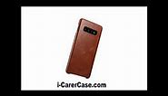 iCarer Samsung Galaxy S10 Curved Edge Vintage Genuine Leather Case