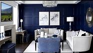 35 Stylish Dark Blue Living Room Ideas