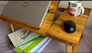 Foldable Multipurpose Wooden Laptop Table / Dut Ağacından Ayarlanabilir Laptop Sehpası