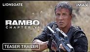 RAMBO 6: NEW BLOOD - Teaser Trailer | Sylvester Stallone, Jon Bernthal | Lionsgate