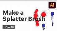 How to Make a Splatter Brush in Illustrator