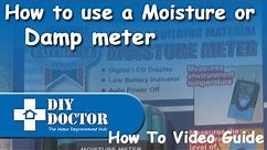 How to use a damp or moisture meter to detect damp in your walls
