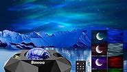 Aurora Star Light Projector with Moon, Galaxy Lights Projector with Remote Control, Night Sky Light Projector Built-in Bluetooth and Multi-Color Projection Lamp for Bedroom Ceiling Party Home Theater