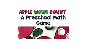This is an apple-solutely fun way to get some math practice in with this 🍎Apple Worm Count Game. It’s part of my PRESCHOOL APPLE MATH GAMES on TPT . Link to 🍎 printables in my bio!✨✨✨✨✨✨✨✨✨✨✨✨✨ #preschoolmath #preschoolmathactivity #appletheme #preschoolsos #preschoolteacher | Preschool SOS