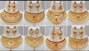 22K Bridal Gold Choker Necklace Sets || Latest Gold Choker Sets With Weight And Price