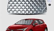 6 Layers Windshield Sun Shade Compatible with 2019-2024 Toyota Corolla Hatchback, 2020-2024 Toyota Corolla Sedan. Foldable 6MM Thick Reflective Aluminum Film Car Front Window Sunshade.