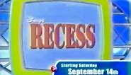 Disney's ABC Kids: Disney’s Recess promos in chronological order (September 2002 to 2004)