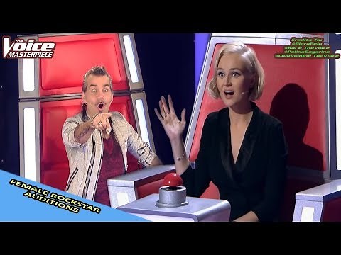 FEMALE ROCKSTARS BLIND AUDITION IN THE VOICE