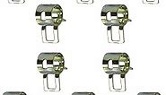 Fielect 10pcs 5/16" / 8mm Spring Band Type Action Hose Pipe Clamp Low Pressure Air Clip Clamp Fasteners Assortment Kit for Plumbing, Automotive and Mechanical