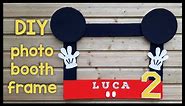 Mickey Mouse photo booth Birthday frame/ DIY photo booth frame /photo booth frames for parties