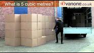 What 5 cubic metres look like inside the removal van