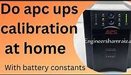 apc ups battery calibration procedure|tutorial|battery constants list 2023
