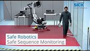 Safe Robotics: Safe sequence monitoring | SICK AG