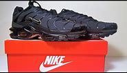 Nike Air Max Plus Black Gold Trainers Unboxing and Review #unboxing #nike #shoes