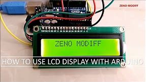 How to Connect an I2C Lcd Display to an Arduino Uno