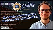 pvlib python 10: spec sheet based pv modelling