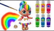 Rainbow BB DIY Custom Makeover Painting Video - Do It Yourself Craft