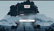Modern Login Form Using HTML & CSS - Step by Step Tutorial