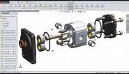 Solidworks tutorial | How to Make Hydraulic Pump in Solidworks