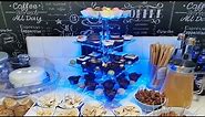 LED Light Up 4 Tier Cup Cake Stand - 4 shelves for your cakes!