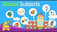 Kids vocabulary - School Subjects - favorite subject - English educational video