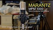 Marantz MPM 1000 Condenser Microphone Review. Great value for money but does it sound any good?