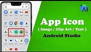 App Icon Android Studio | image, clip art, text | for beginners 2024